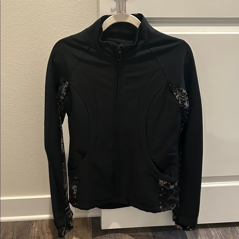 Oakley Black Jacket with Patterned Accents